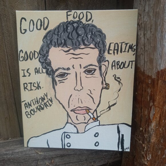 Anthony Bourdain Portrait Painting - Picture 3 of 16